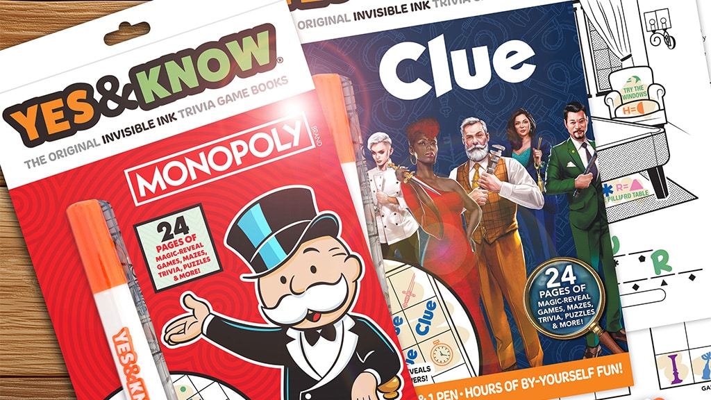 ¡Gana a lo grande con estos libros de Yes & Know de Hasbro basados en juegos de mesa!