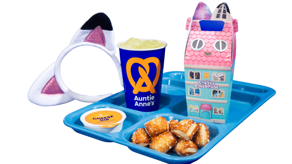 El nuevo menú infantil de Auntie Anne’s llega con un giro de Gabby’s Dollhouse