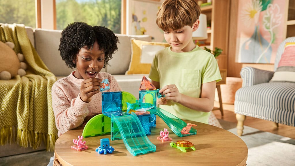MAGNA-TILES® Arrecife de Coral juego magnético de 25 piezas