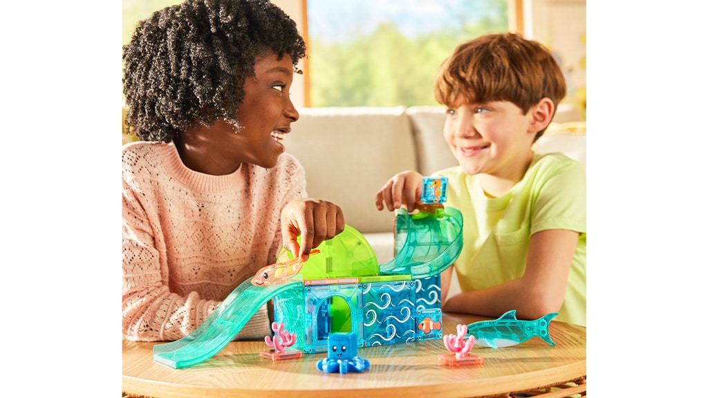 MAGNA-TILES® Arrecife de Coral juego magnético de 25 piezas