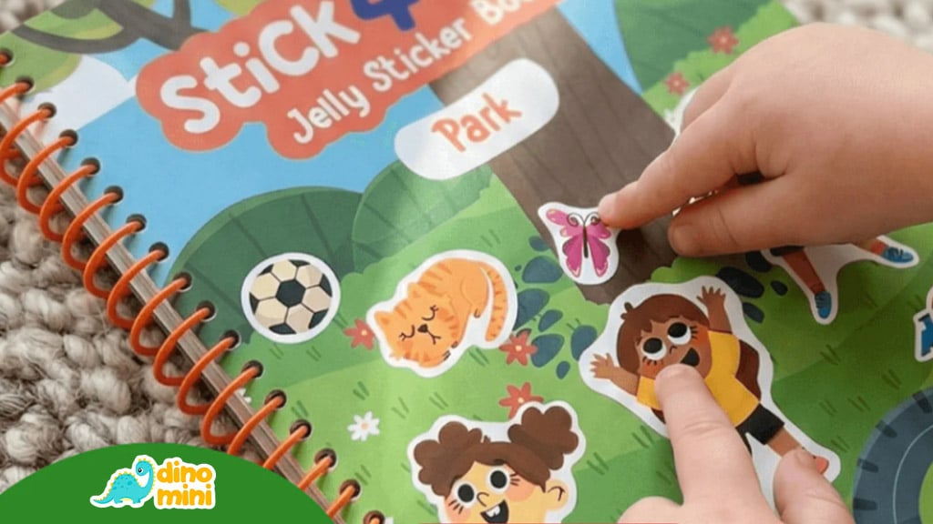 Dinomini Publishing - Stick4Ever libros de pegatinas de gel