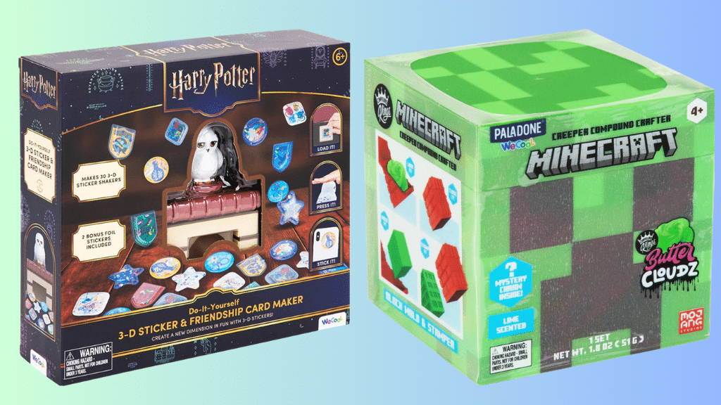 Constructores y magos pueden ser creativos con las nuevas colecciones de Minecraft y Harry Potter de WeCool