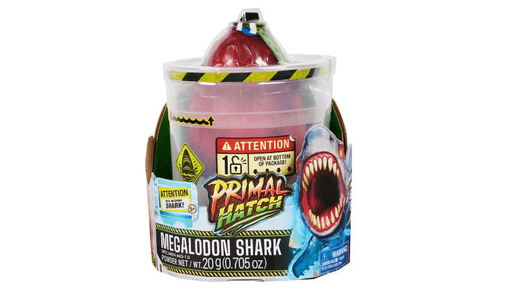 ¡Descubre las criaturas prehistóricas con el nuevo juguete Primal Hatch Megalodon de Spin Master!