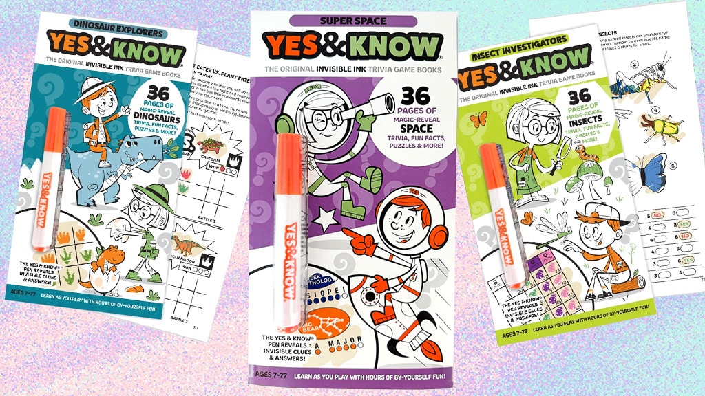 Tree Town Toys Yes & Know libros de actividades con tinta invisible