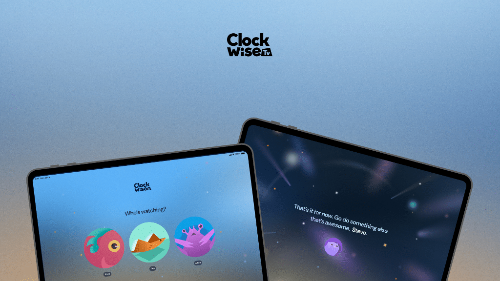 El tiempo de pantalla se pausa con ClockwiseTV