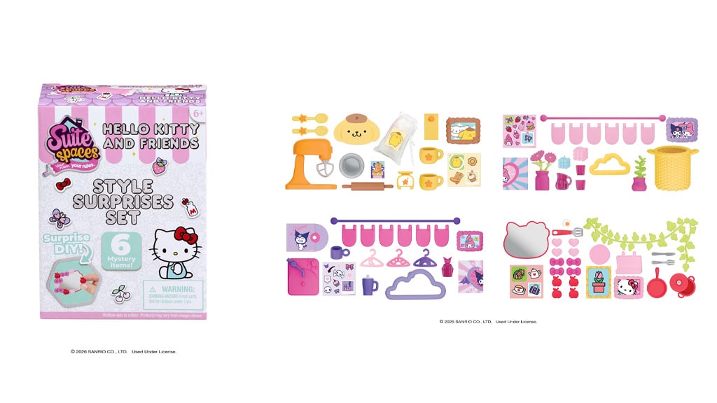 Goliath Sanrio presentó la dulce colección de accesorios de la figura de juego Hello Kitty