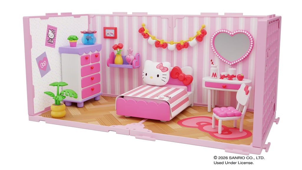 Goliath Sanrio presentó la dulce colección de accesorios de la figura de juego Hello Kitty
