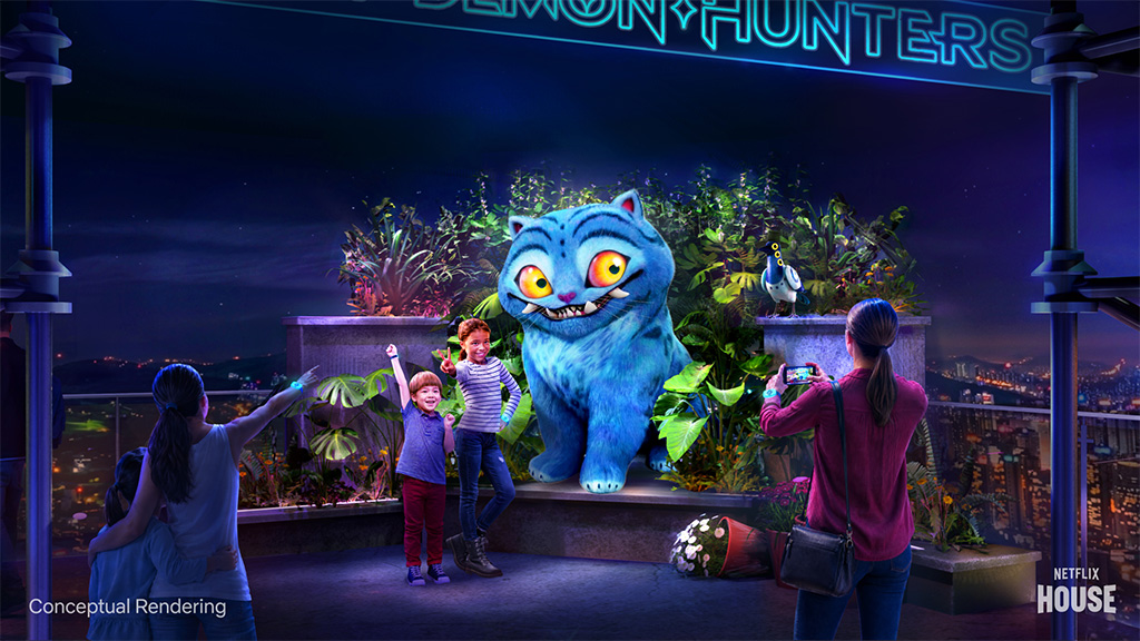La casa de Netflix se viste de oro con la experiencia interactiva de Cazadores de Demonios K-Pop