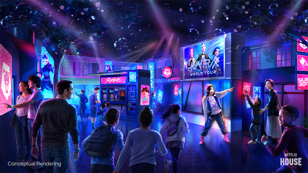 La casa de Netflix se viste de oro con la experiencia interactiva de Cazadores de Demonios K-Pop