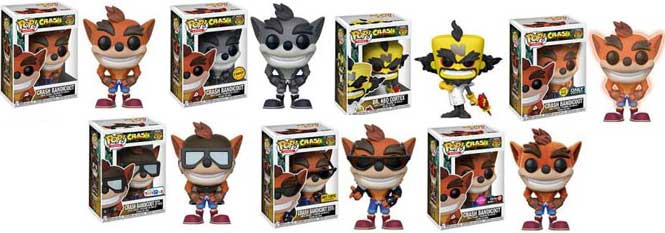 Figuras POP! de Crash Bandicoot pronto de Funko Toys