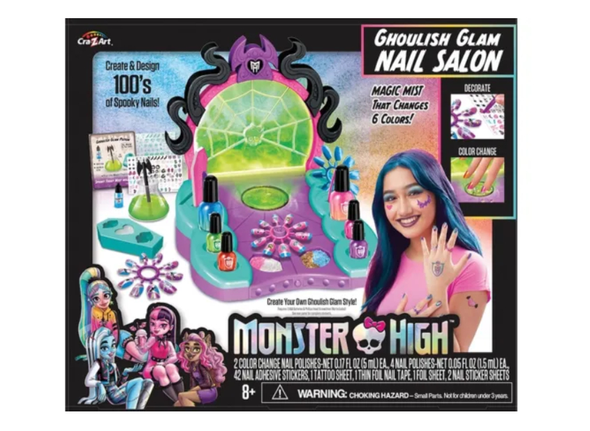 El salón de uñas Ghoulish Glam de Cra-Z-Art es monstruosamente lindo