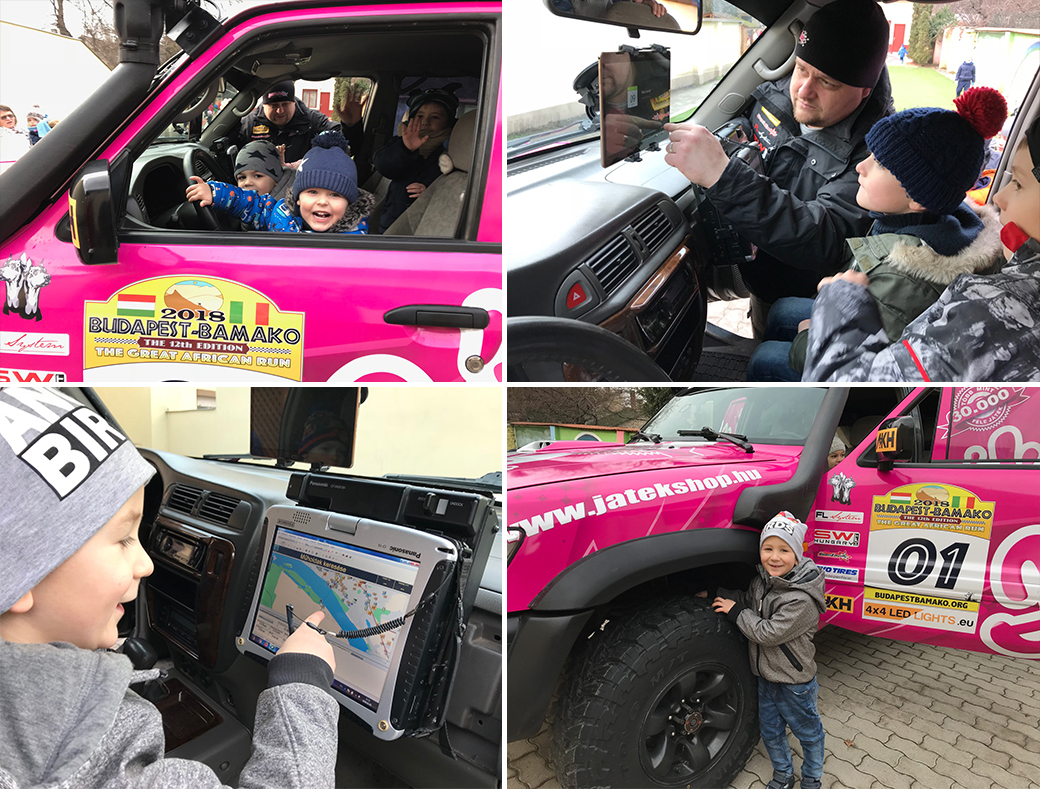 La visita del equipo de carreras de JugueteShop a la guardería..