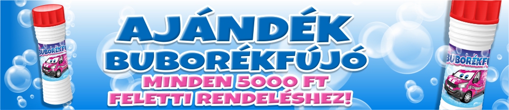 ¡Regalo de burbujas para todos los pedidos superiores a 5000 Ft!