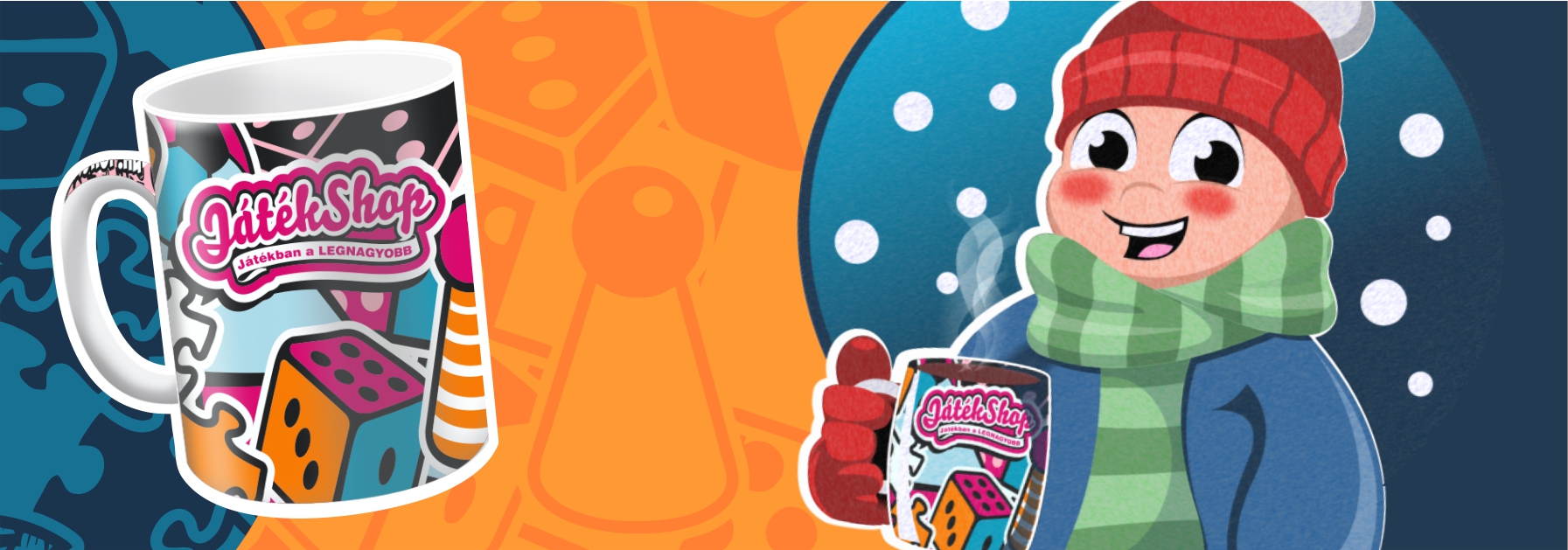 ¡Taza de diseño de JugueteShop de regalo por compras superiores a 25.000 Ft!