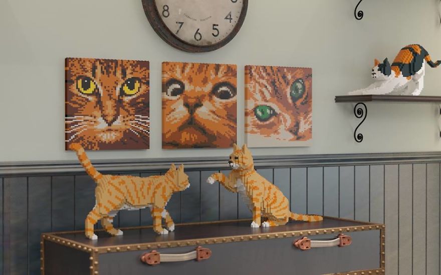 Nueva locura de mascotas: LEGO gatos en todas las cantidades.