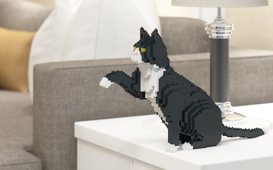 Nueva locura de mascotas: LEGO gatos en todas las cantidades.