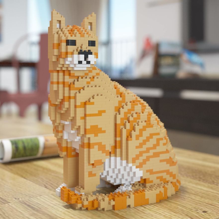 Nueva locura de mascotas: LEGO gatos en todas las cantidades.