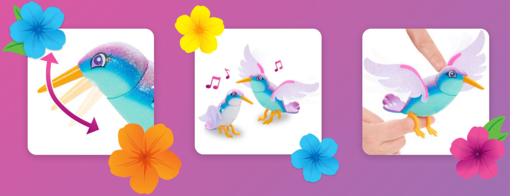 ¡Flutter Friends colibríes de Just Play!