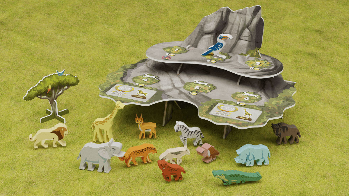 Juego de mesa Serengeti por la conservación de la vida salvaje