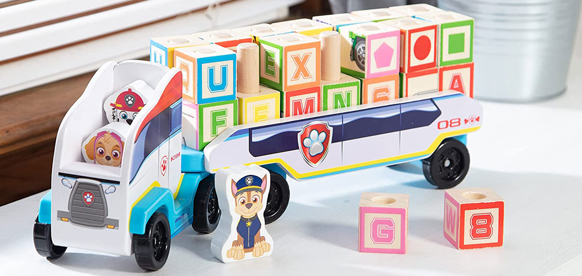 PAW Patrol ABC camión de bloques de construcción de Melissa & Doug