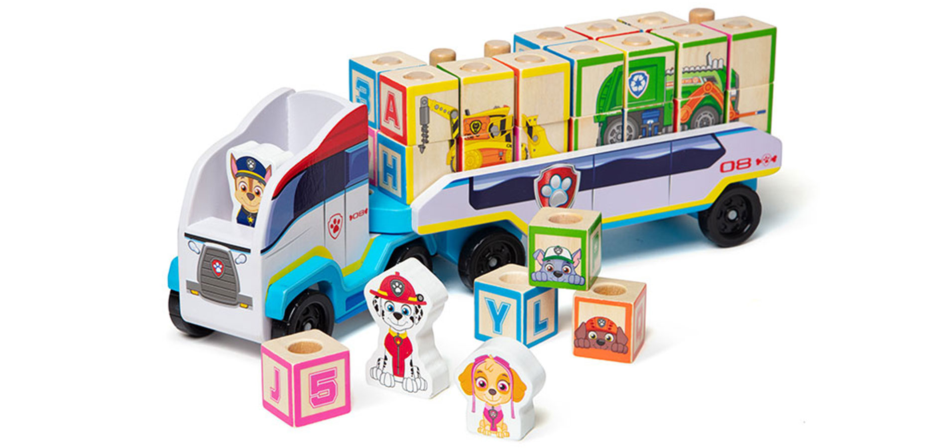 PAW Patrol ABC camión de bloques de construcción de Melissa & Doug