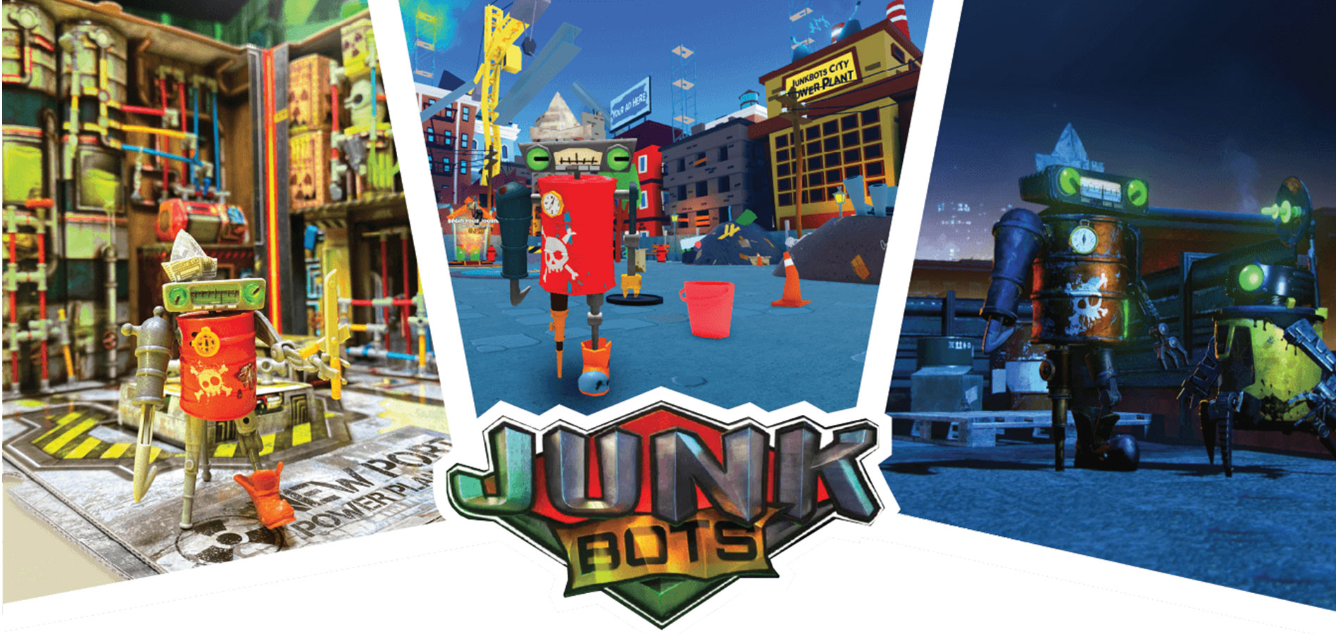 El set de juego de la planta de energía Port Power es el sueño hecho realidad de los constructores Junkbots
