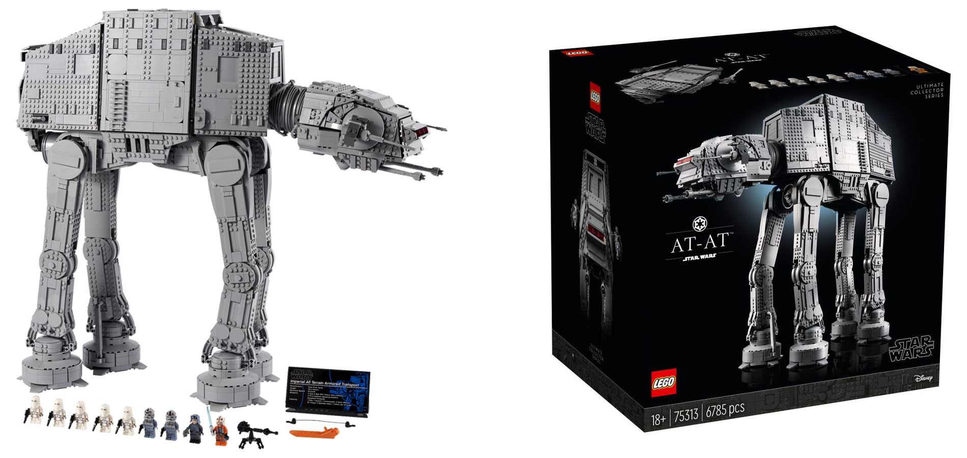 LEGO® sorprende a los fanáticos adultos con un enorme AT-AT caminante