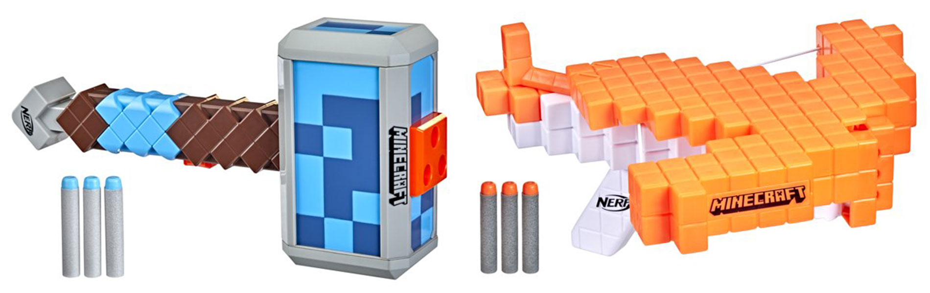 Hasbro presenta las armas Nerf de Minecraft