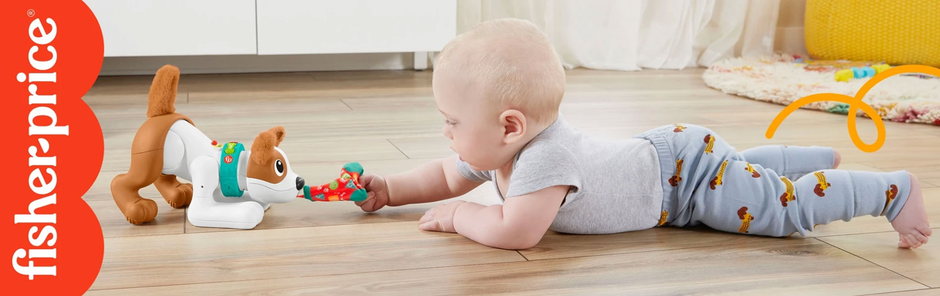 Fisher-Price presenta su nuevo juguete de perro, ¡Crawl with Me!