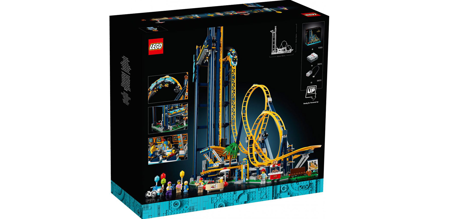 La montaña rusa de LEGO de 3756 piezas