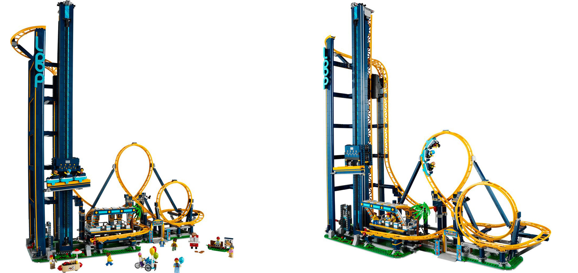 La montaña rusa de LEGO de 3756 piezas