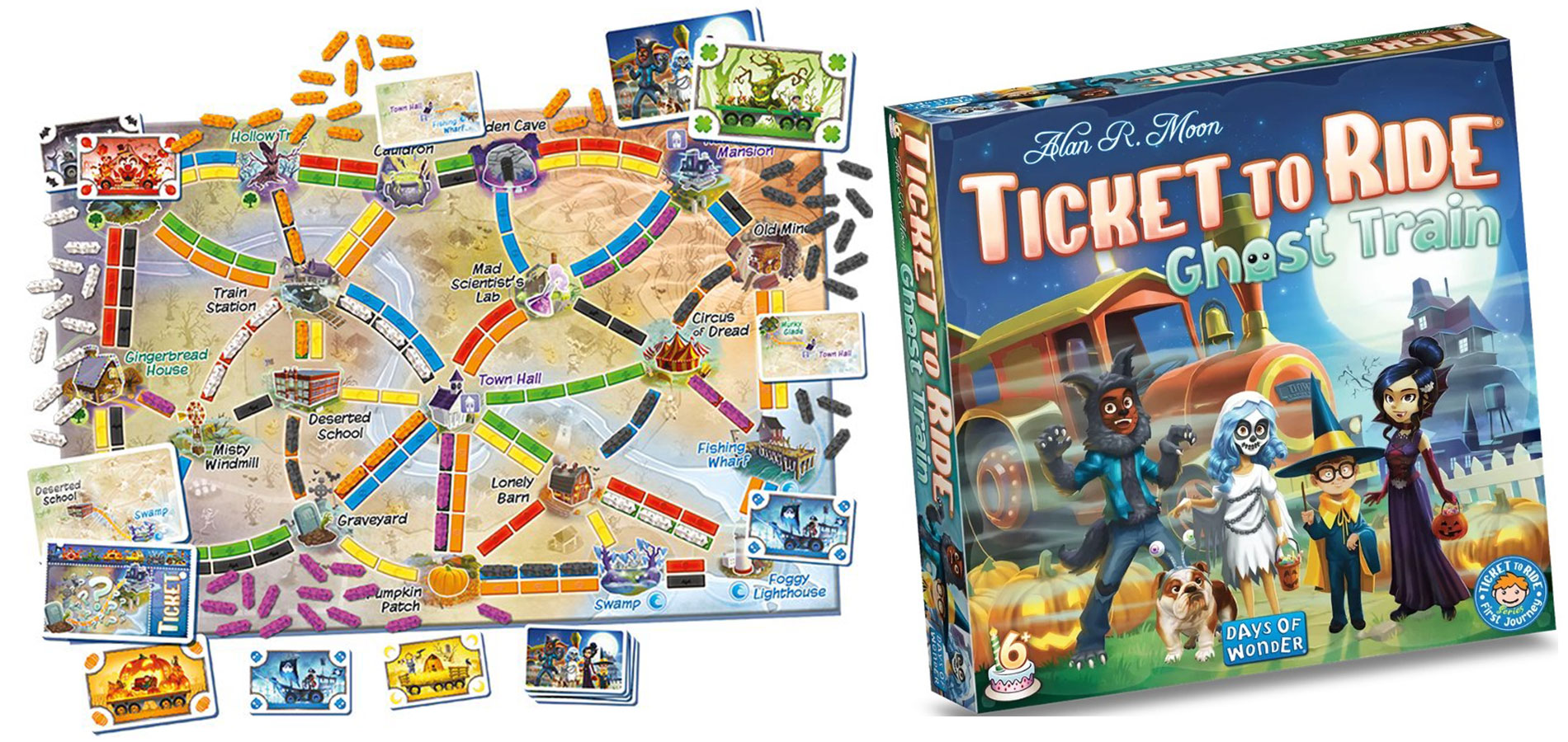 Asmodee presenta el juego Ticket to Ride: Ghost Train