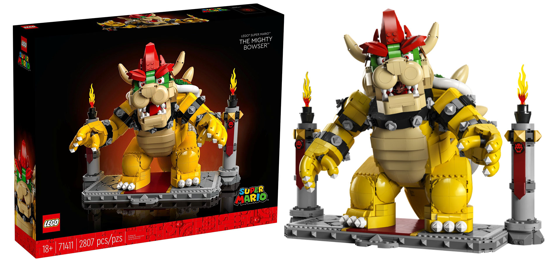 LEGO presentó el enorme set de Bowser de Super Mario