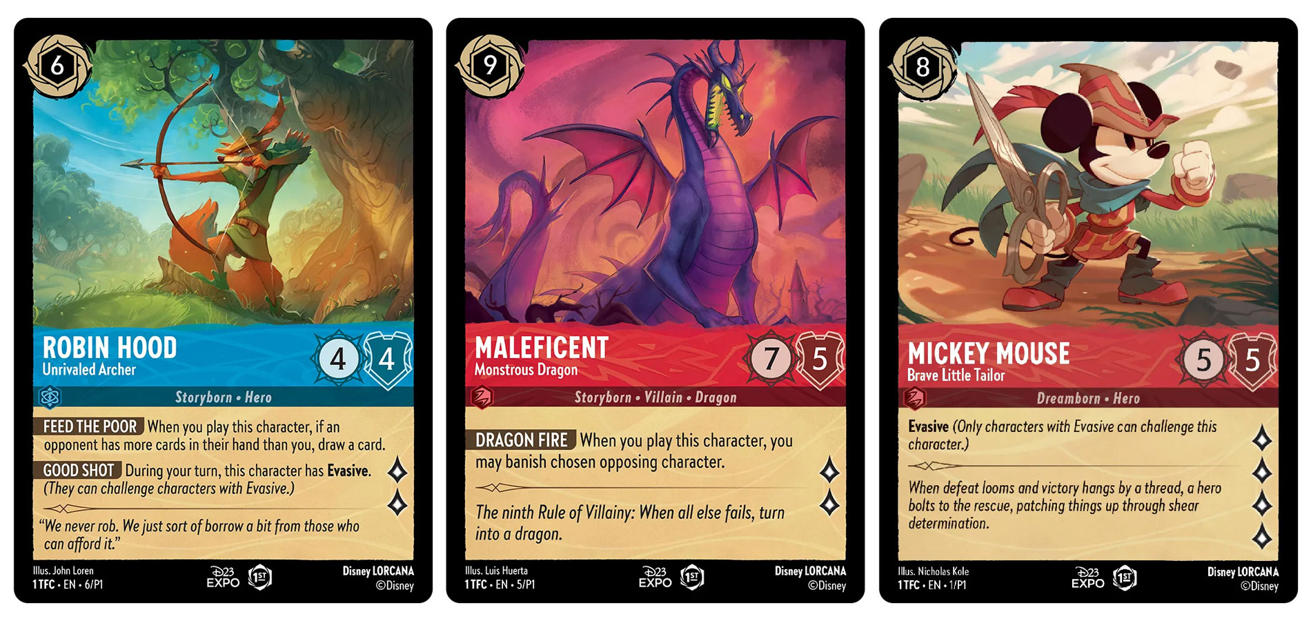 Se presentaron las primeras cartas de Disney Lorcana
