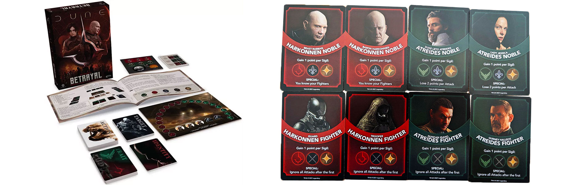 Cajas de juegos de mesa de las dunas de Arrakis