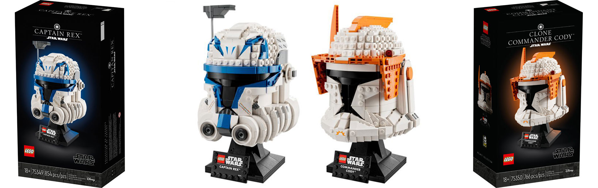 Nuevos conjuntos de cascos de LEGO Star Wars para el 20 aniversario de Clone Wars