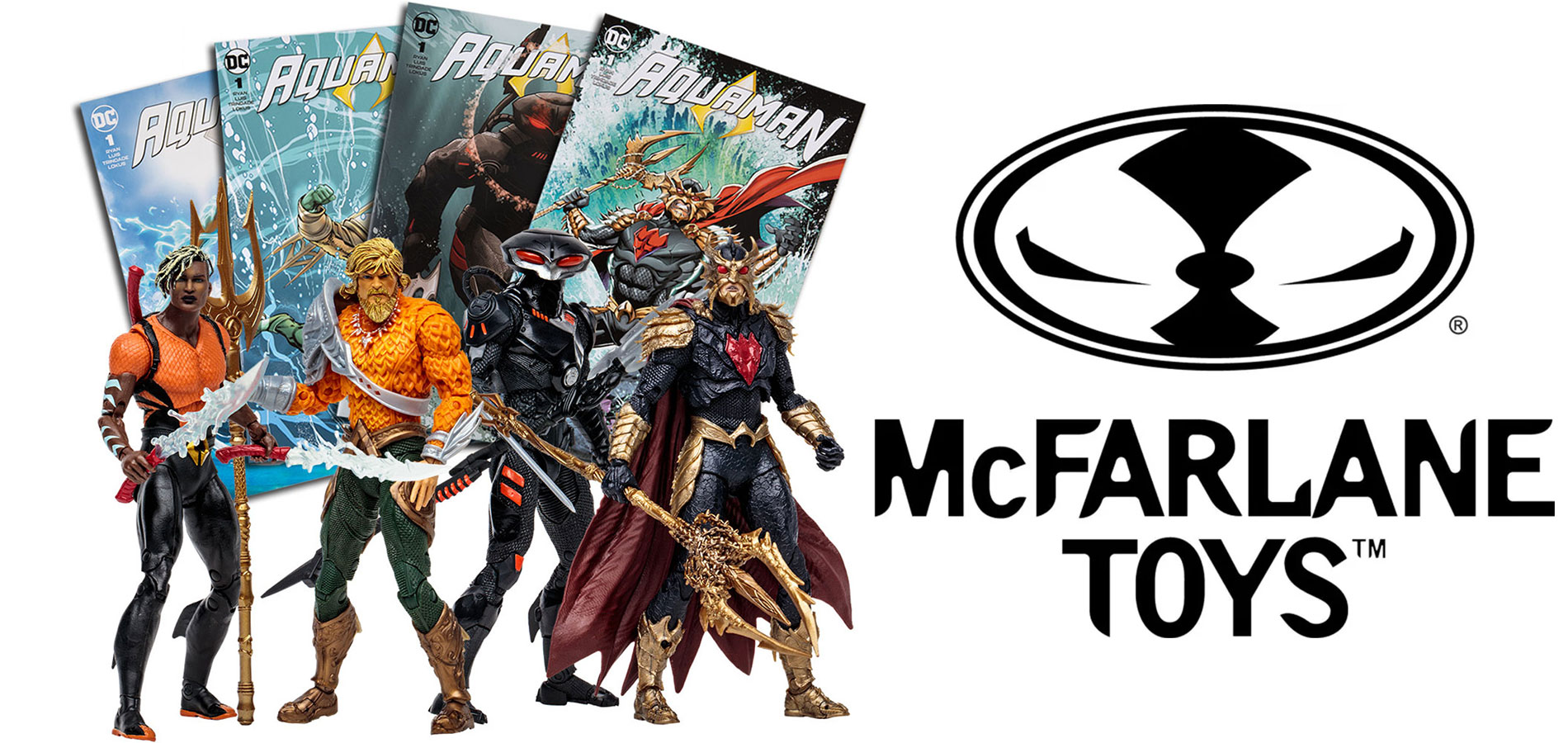Ya disponibles en McFarlane Toys las figuras de Aquaman de 18 cm de DC Comics