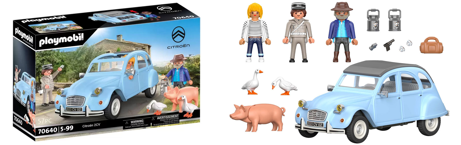 Playmobil presenta el icónico clásico Citroën 2CV