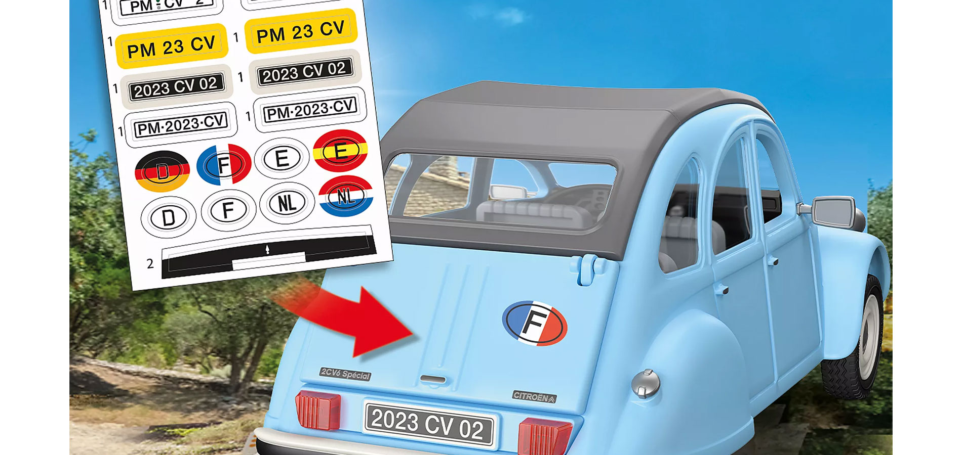 Playmobil presenta el icónico clásico Citroën 2CV