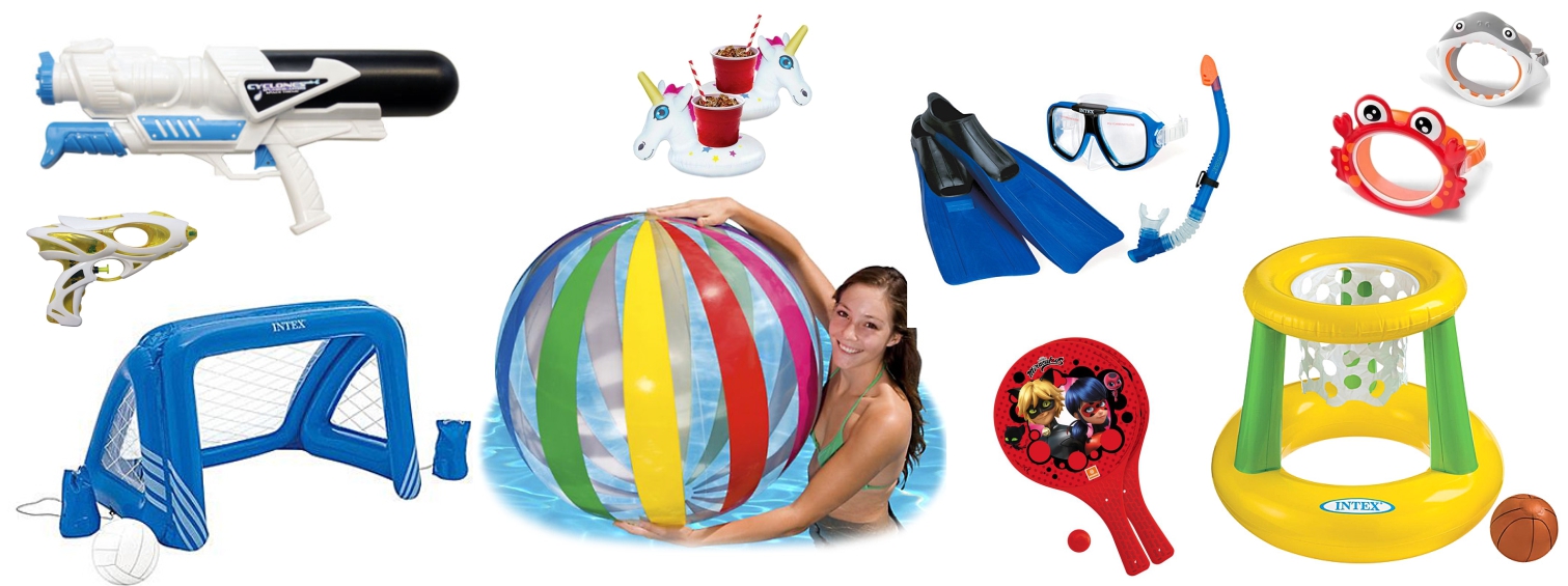 Consejos de juegos para las vacaciones - Flotadores, manguitos, accesorios de playa