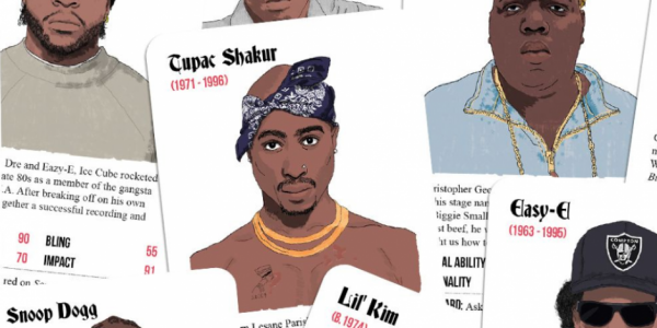 Rapper Trumps juego de cartas