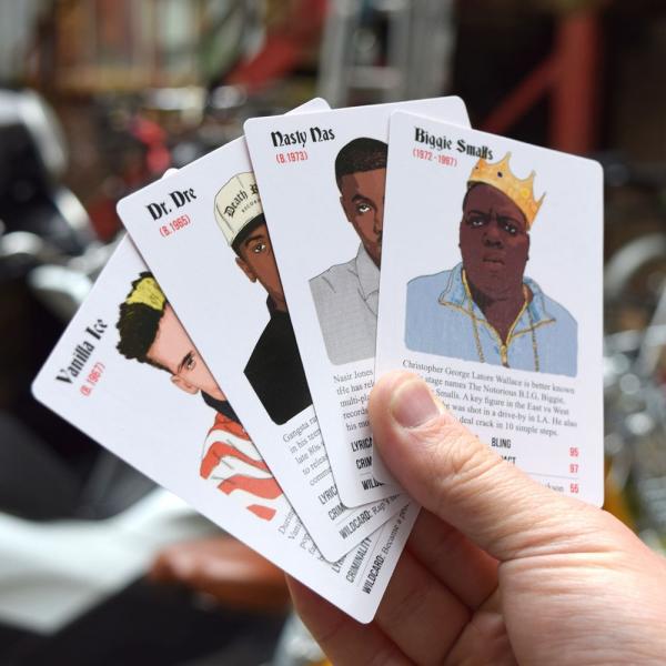 Rapper Trumps juego de cartas