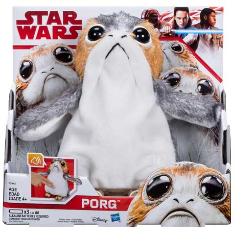 Star Wars: Los Últimos Jedi - Porg electrónico de peluche de Hasbro!