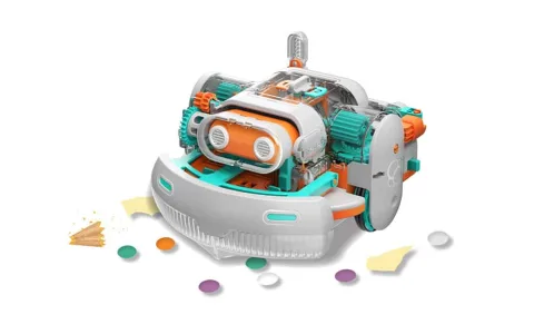 Thames & Kosmos aspiradora robot Dusty juego científico