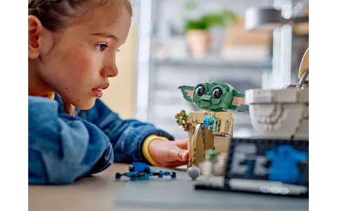 LEGO Star Wars Grogu con carrito flotante