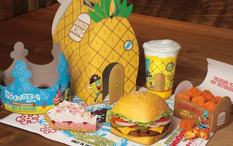 El nuevo menú de SpongyaBob de Burger King es divertido y fresco.