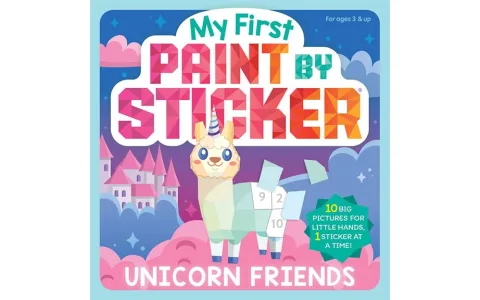 Mi primer libro para colorear con pegatinas: Amigos unicornio, libro de actividades mágico