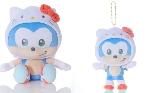 Se han creado adorables juguetes de peluche gracias a la colaboración entre Sanrio y Sonic, el erizo