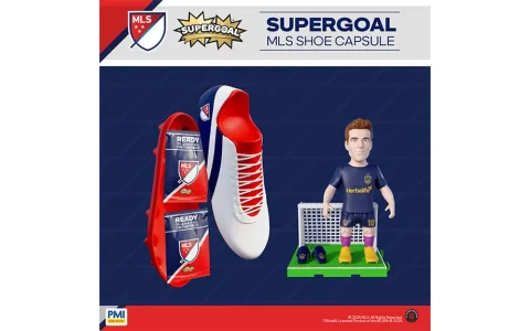 PMI Kids International Supergoal MLS zapato cápsula figuras sorpresa coleccionables