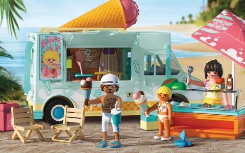 Playmobil Carrito de Helados con Tienda de Surf